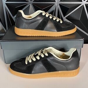 Steve Madden Dixon Black Leather Sneakers